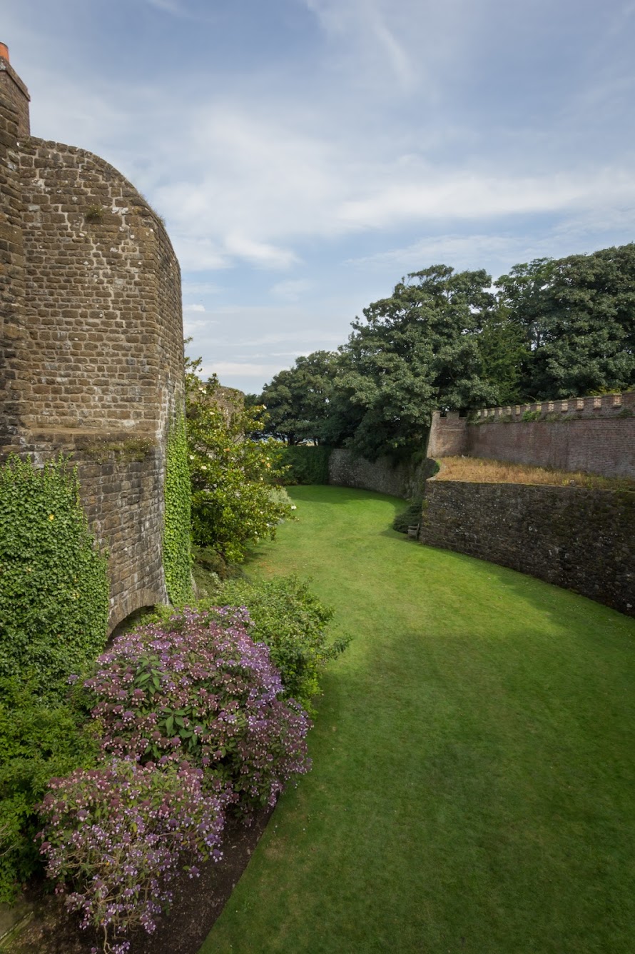 The moat of Walmer Castle