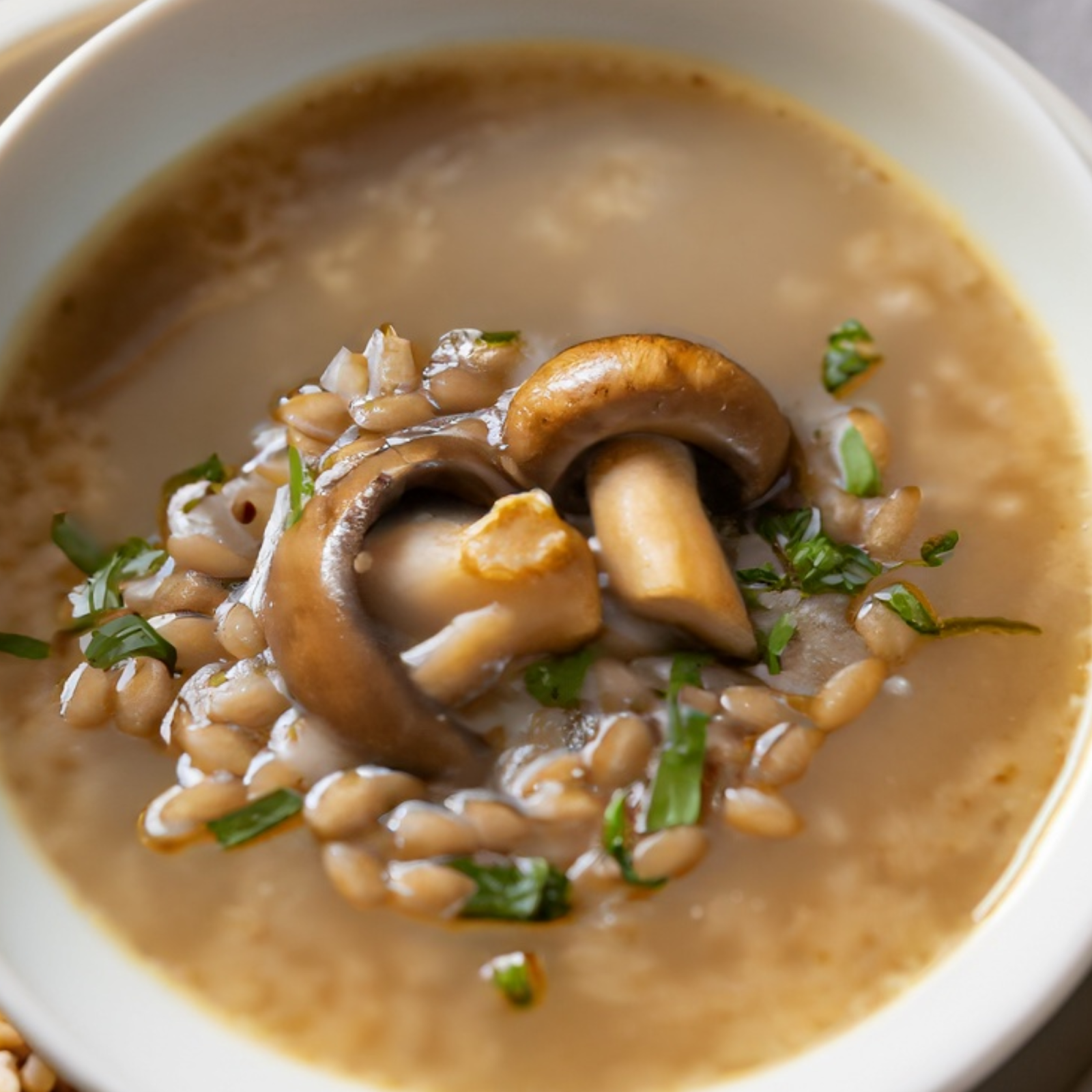 mushroom barley soup recipe