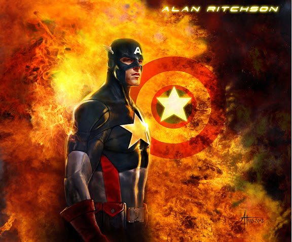 Alan Ritchson es Capitán América
