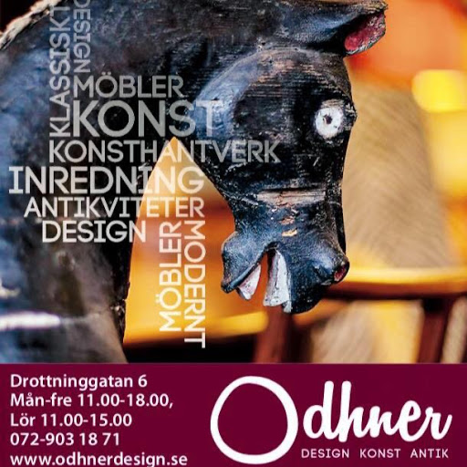 Odhner design konst antik logo