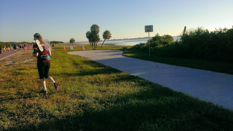 Around mile 7, the famous Skyway Bridge glistened in the distance and ...