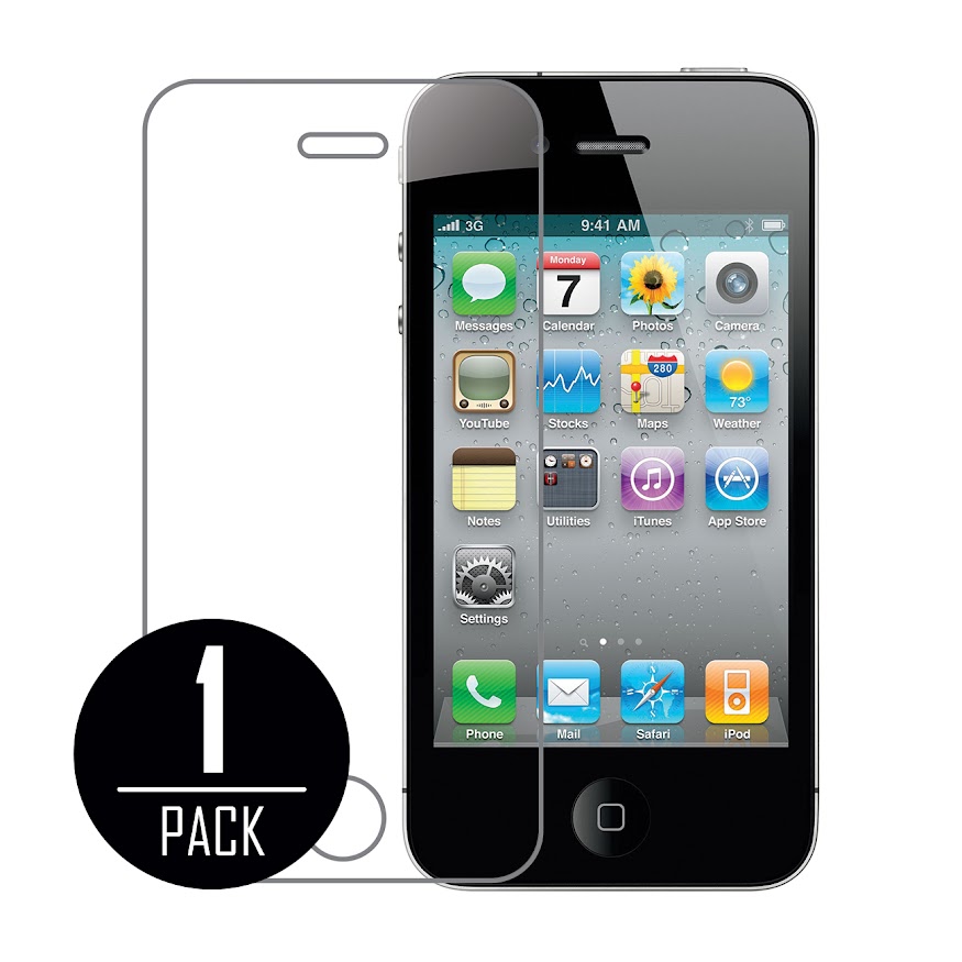 ... MPERO Premium Tempered GLASS Screen Protector for Apple iPhone 4/4s