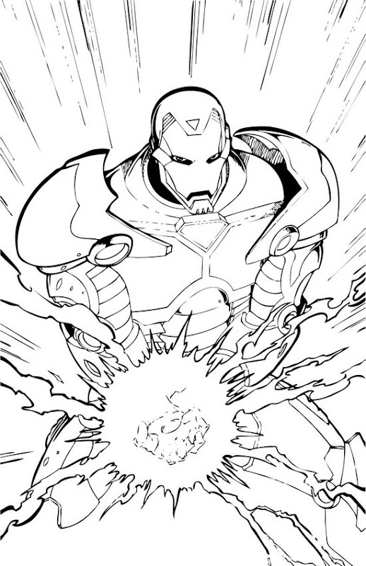 Ironman 3 movie coloring pages