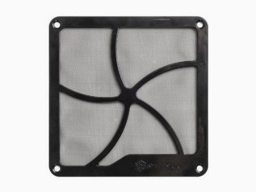  SilverStone 140mm Fan Filter with Magnet for Case Fan/Power Supply Fan and Panel Air Vent FF141B (Black)