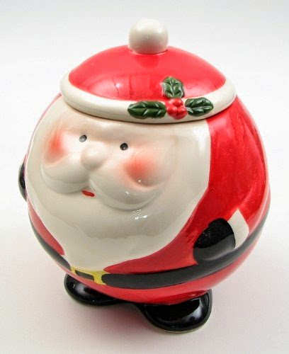 Round Santa Cookie Jar