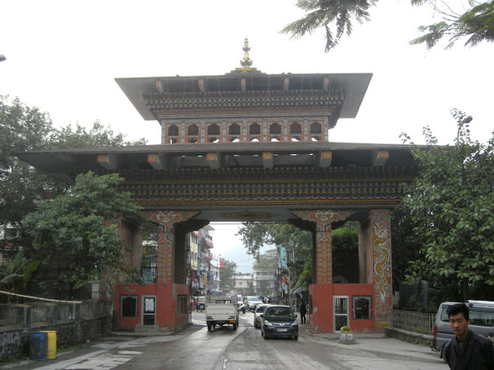 Bhutan gate at phuentsholing