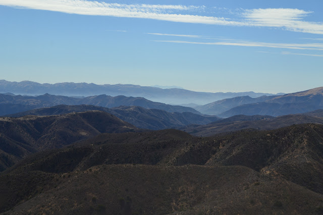 Lake Piru indicated by mist