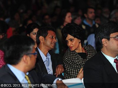 Shaleen and Anu in conversation during the Times of India Social Impact Awards, held in Delhi. 
