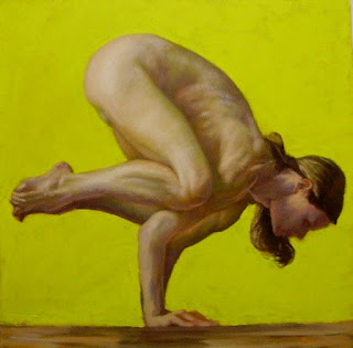 Bakasana, Mary Harju, oil on canvas, 2011