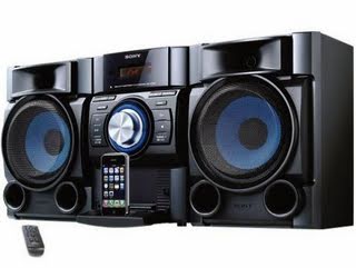 Sony 360 Watt All-In-One iPod & iPhone Audio Hi-Fi Stereo Sound System with CD Player, Digital Tuner AM/FM Receiver with 30 Presets, DSGX Bass Boost, 7 Equalizers, 4 Play Modes, 3-Way Bass Reflex Speakers & Full Function Remote Control with Full iPod Menu
