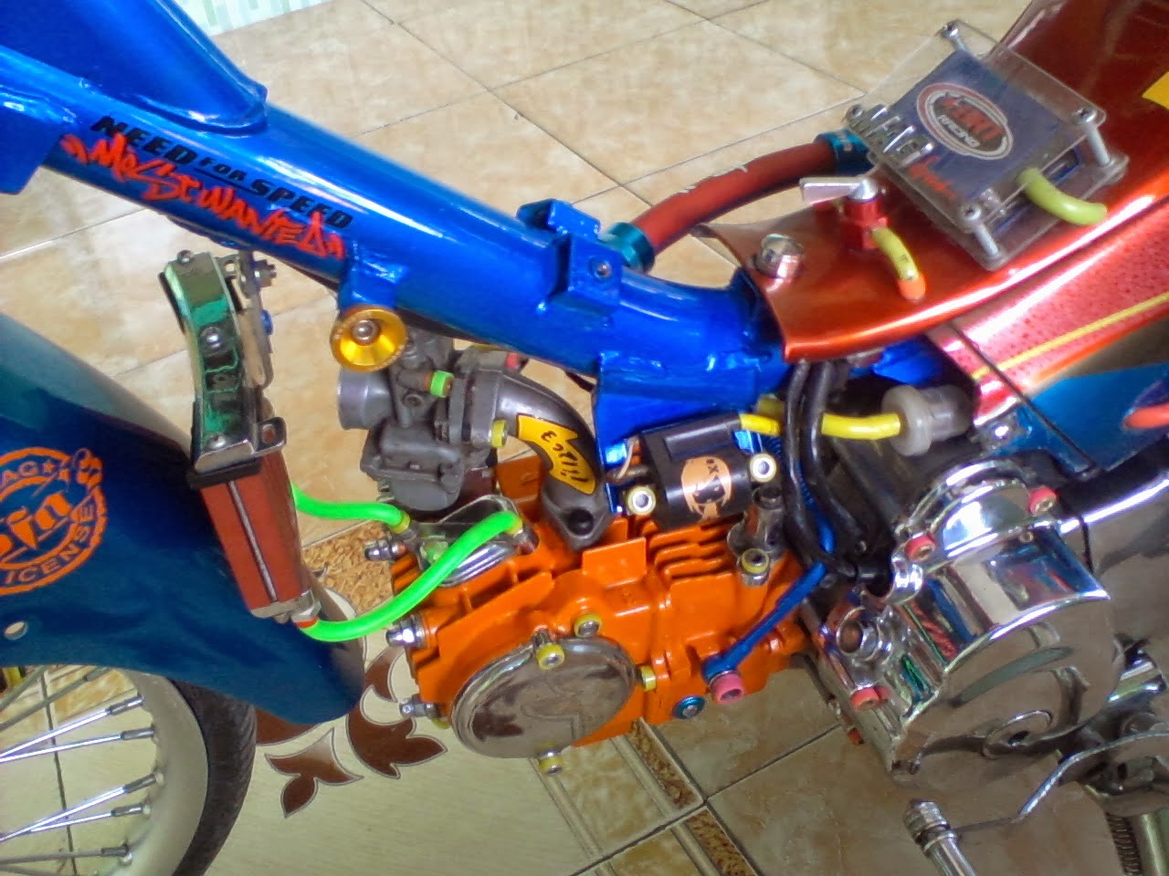 Koleksi Modifikasi Motor Jupiter Z 2008 Warna Biru Terbaru Pojok