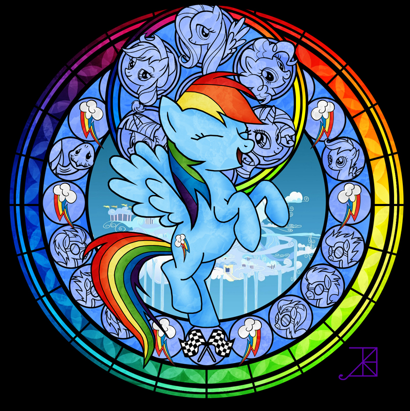 Funny pictures, videos and other media thread! - Page 22 RainbowDashStainedGlassonblack