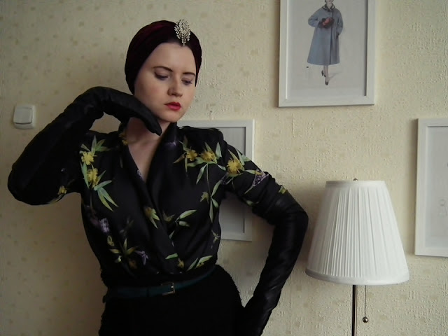 turban w stylu retro