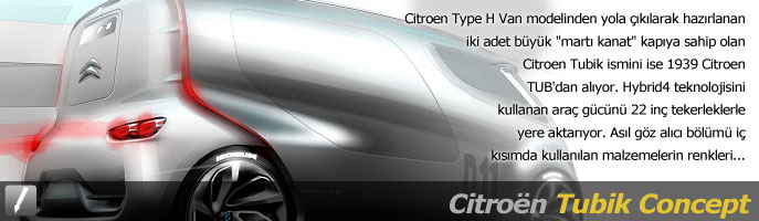 Citroen Tubik Concept Çizimler