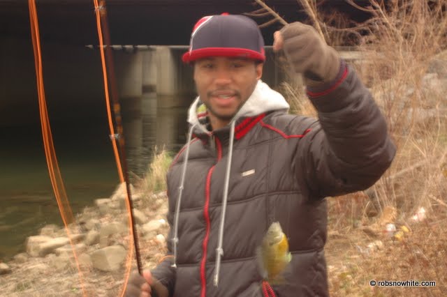1st cast with a fishing rod ever