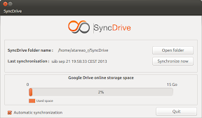 SyncDrive un indicador de Google Drive en Ubuntu y derivados