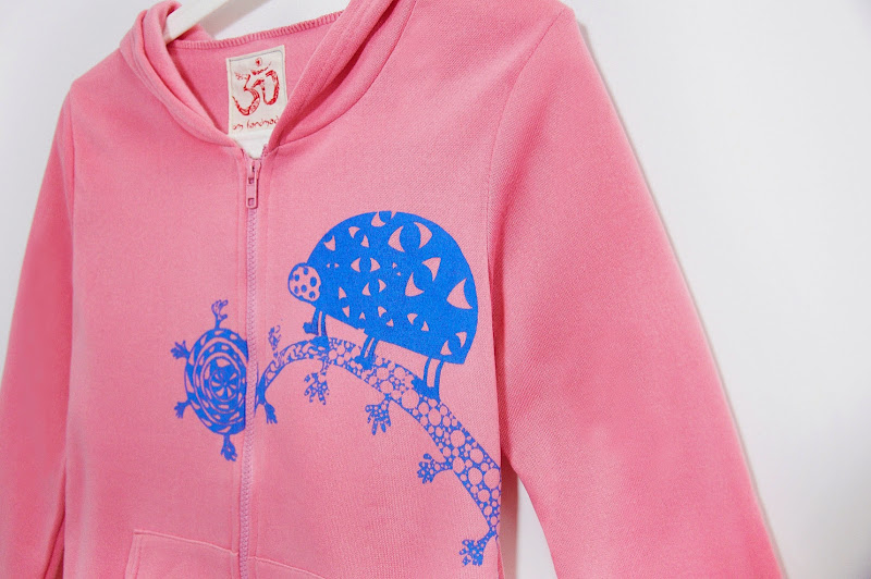 Hooded Jacket bristles feel - Nepal Ladybug (Pink) - Women's Casual & Functional Jackets - Cotton & Hemp Pink