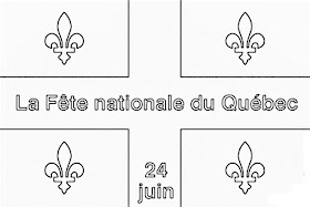 Images Quebec national holiday coloring pages