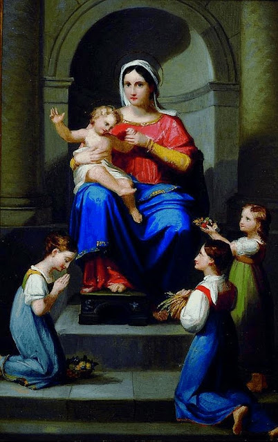 Marie Ellenrieder - Offering to Mary and Jesus