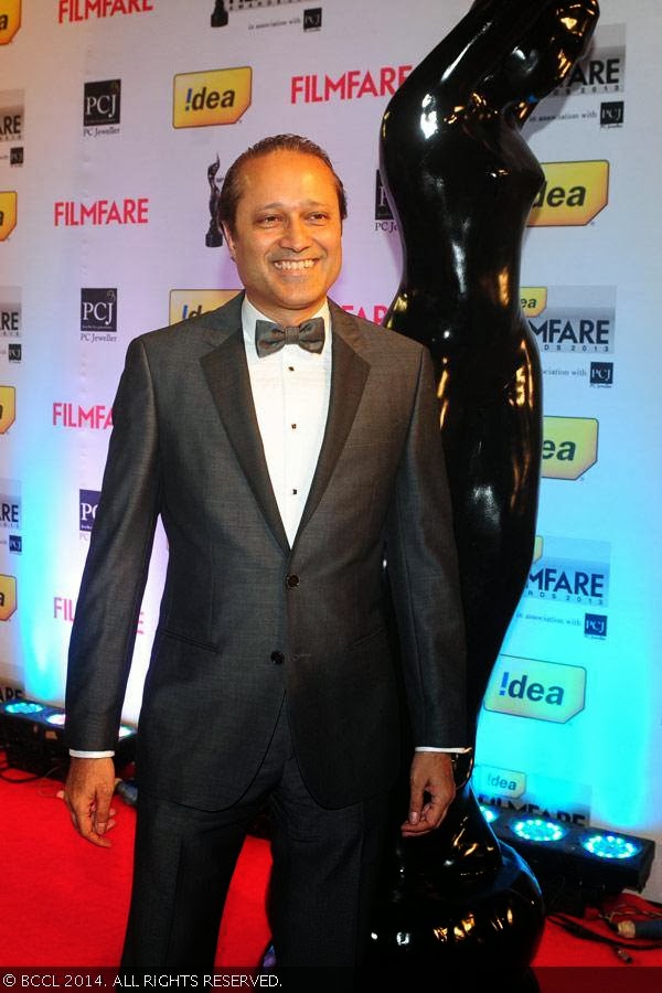 Times Group MD Vineet Jain is all smiles at  the 59th Idea Filmfare Awards 2013, held at the Yash Raj Studios in Mumbai, on January 24, 2014.