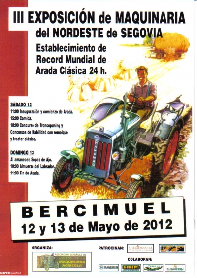 III Concentración de Maquinaria Agrícola Clásica Segovia 12-13 Mayo Tercera_expo_maquinaria_nordeste