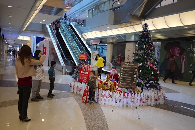 Christmas diorama at a mall in Putian, China