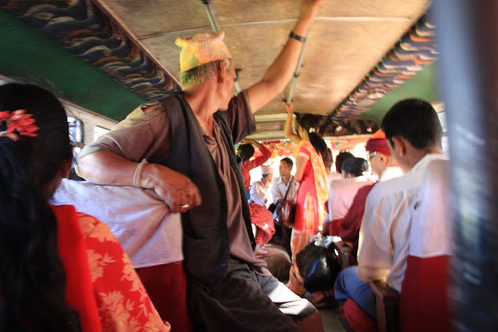 inside a Nepalese bus
