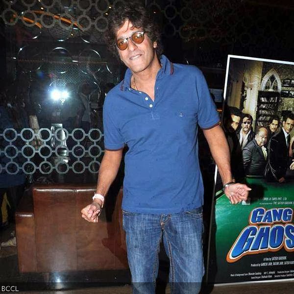 Chunky Pandey seen during the first look unveiling of the movie Gang Of Ghosts, held in Mumbai, on February 11, 2014. (Pic: Viral Bhayani)