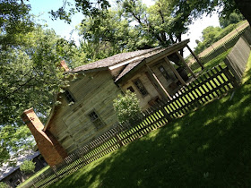 This log cabin was built in 1852.