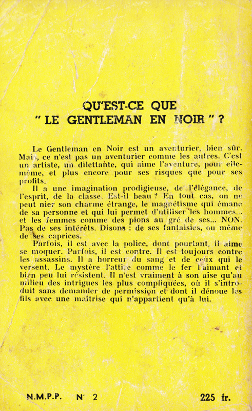 Couverture de polar / roman de gare vintage : Le gentleman en noir La tête de marbre ...Elle fut décapitée à minuit... (Claude FERNY)- Pour vous Madame, pour vous Monsieur, des publicités, illustrations et rédactionnels choisis avec amour dans des publications des années 50, 60 et 70. Popcards Factory vous offre des divertissements de qualité. Vous pouvez également nous retrouver sur www.popcards.fr et www.filmfix.fr