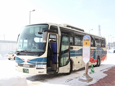 沿岸バス「留萌旭川線」快速便　･709　旭川駅前にて