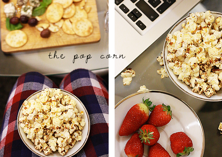 healthy TV dinner, how to prepare a quick and healthy snack, pop corn recipe, movie night for two, snacking without putting on weight