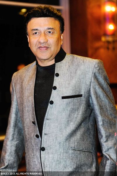 B'wood's famous music director Anu Malik during Akshay Hariharan's sangeet ceremony, held in Mumbai on January 28, 2013. 