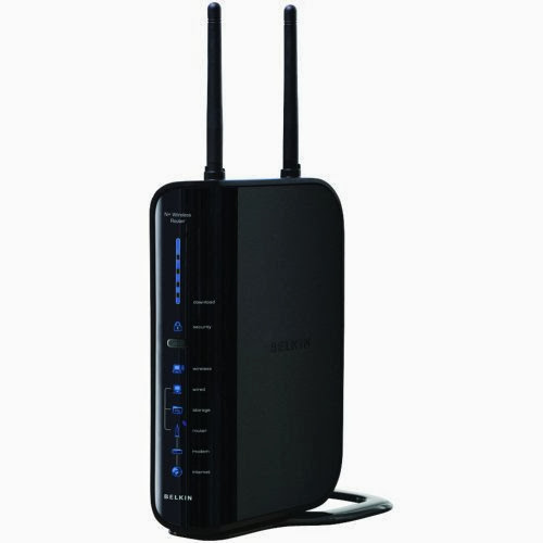  Belkin N+ Wireless Router - Wireless router - 4-port switch - Gigabit Ethernet - 802.11b/g/n (draft 2.0) - desktop WLS RTR N+ Manufacturer Part Number F5D8235-4