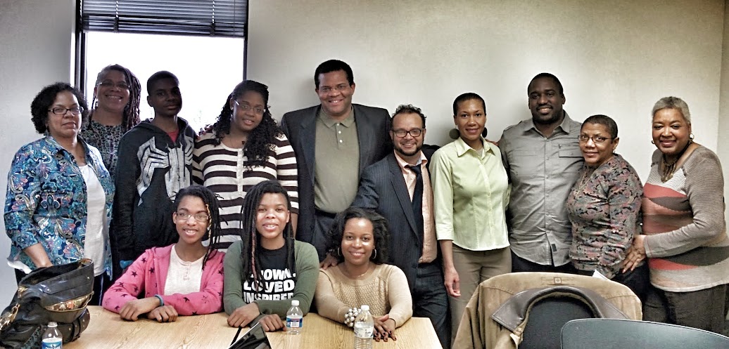 Students meet with Dr. Tony Iton of the California Endowment as part of Equity Matters Team