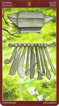 Афро-бразильское таро. Галерея. Значение карт.  Афро-бразильская магия.  44_Minor_Swords_09