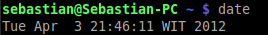 Linux - "date" command