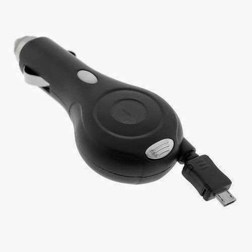  Retractable Rapid Car Charger with IC Chip for Verizon RIM BlackBerry 9530 Smartphone
