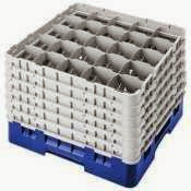  Cambro 25S1214186 Camrack, 25 Compartments, 12-5/8 H, 3-1/2 in D, Navy Blue, NSF, Each