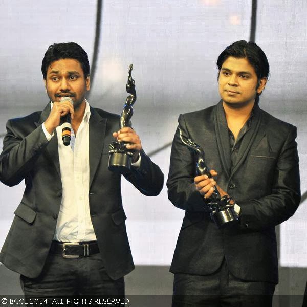 Mithoon, Ankit Tiwari and Jeet Ganguly won the Best Music award for Aashiqui 2 at the 59th Idea Filmfare Awards 2013, held at the Yash Raj Studios in Mumbai, on January 24, 2014.