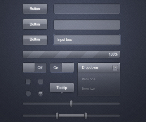 Interface PSD for Photoshop
