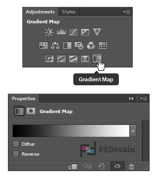  gradient map