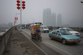 traffic in Hengyang, Hunan province, China