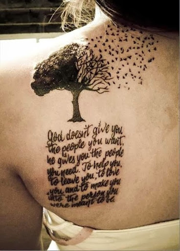 tattoo tree and birds