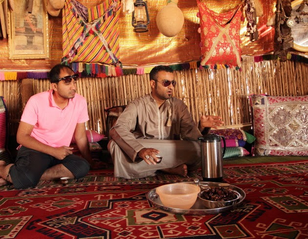 Inside a traditional Bedouin Tribal House at Wahiba Sands, Oman