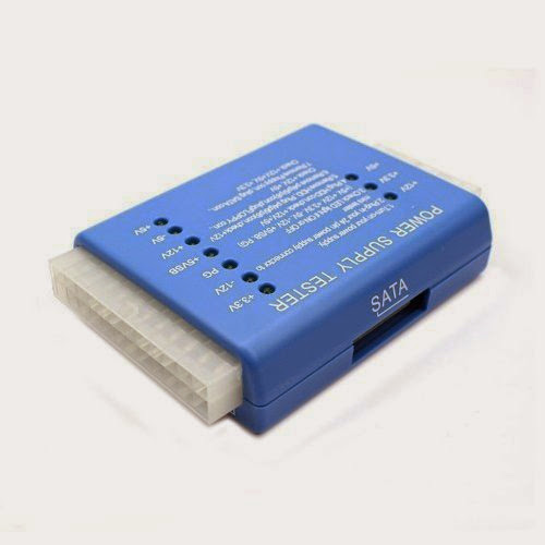  PC 20/24 Pin PSU ATX SATA HD Power Supply Tester Blue