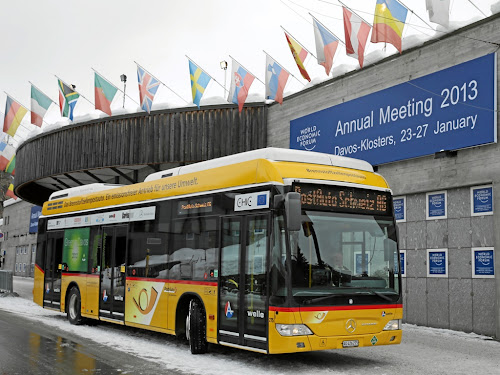 Mercedes Citaro FuelCELL na 43 Światowym Forum Ekonomicznym w Davos (styczeń 2013)