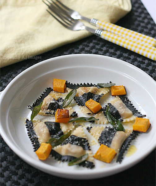 Ravioli with Pumpkin and Sage Brown Butter Sauce