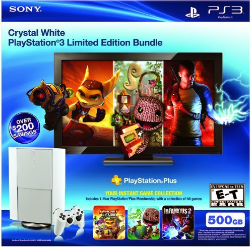  Classic White PS3 Instant Game Collection Bundle