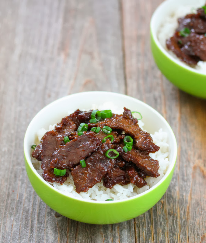 photo of a bowl of mongolian beef